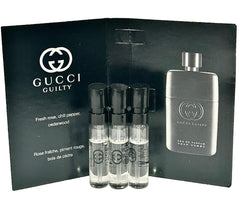 Gucci Guilty travel-friendly sample pack, compact and convenient for on-the-go refreshes.