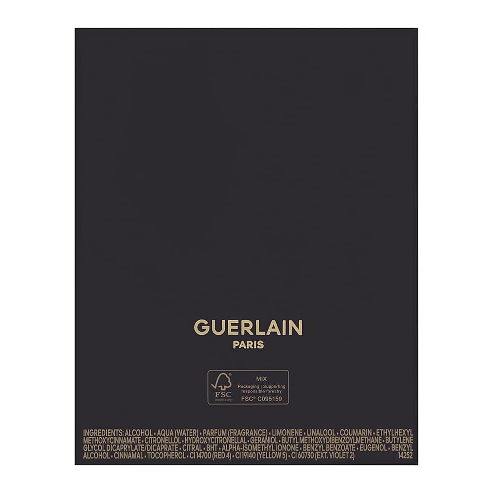 Guerlain Shalimar EDT packaging close-up suggests premium gift presentation.