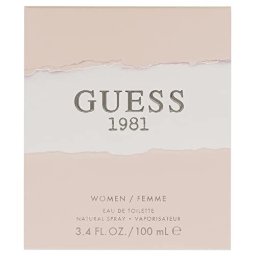 Guess 1981 bottle on dresser ready for daily rituals and confident wear.