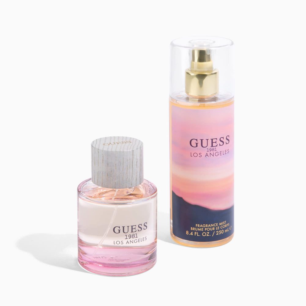 GUESS 1981 Los Angeles box packaging emphasizes premium brand presentation.