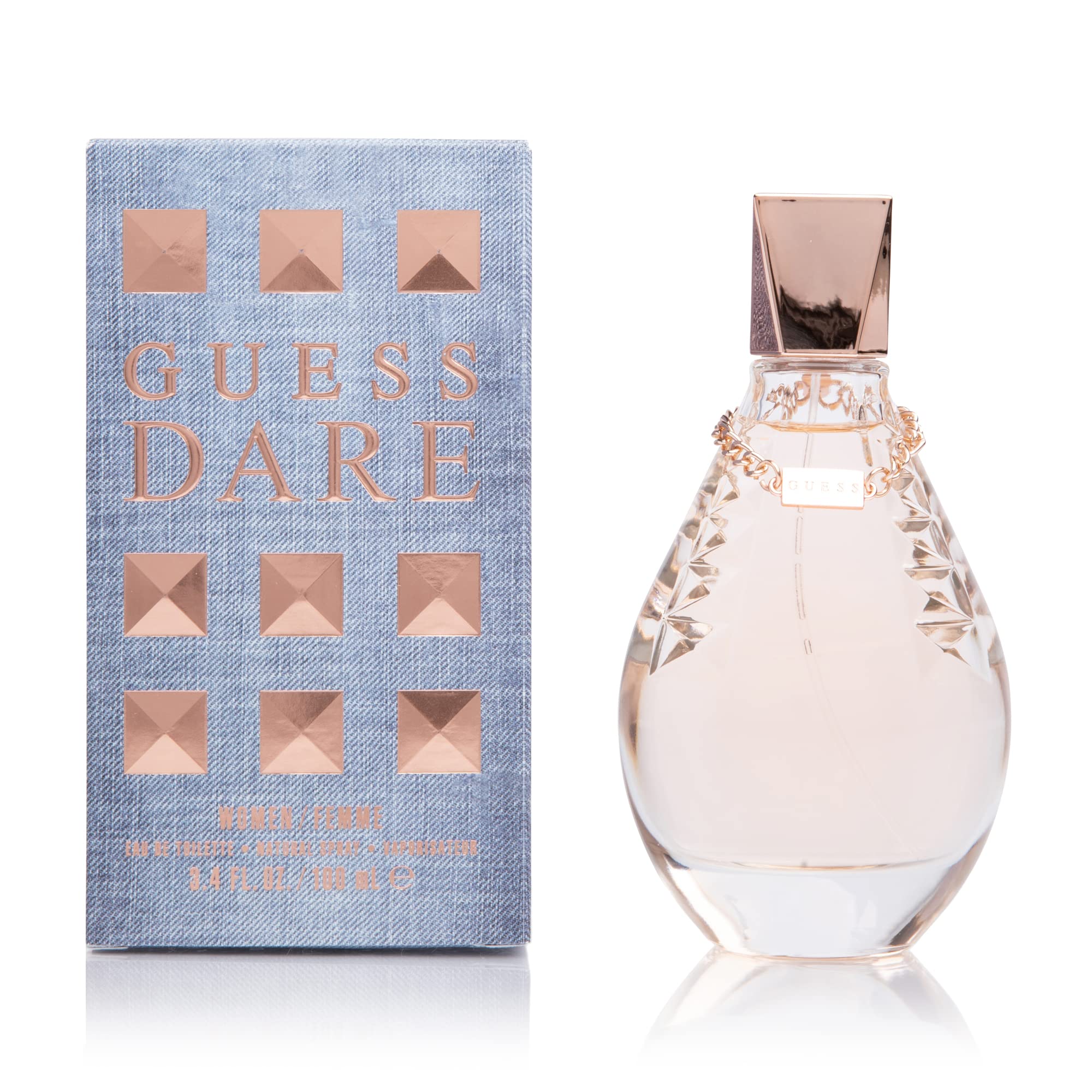 GUESS Dare bottle-front view communicates modern romance and confident daily wear.