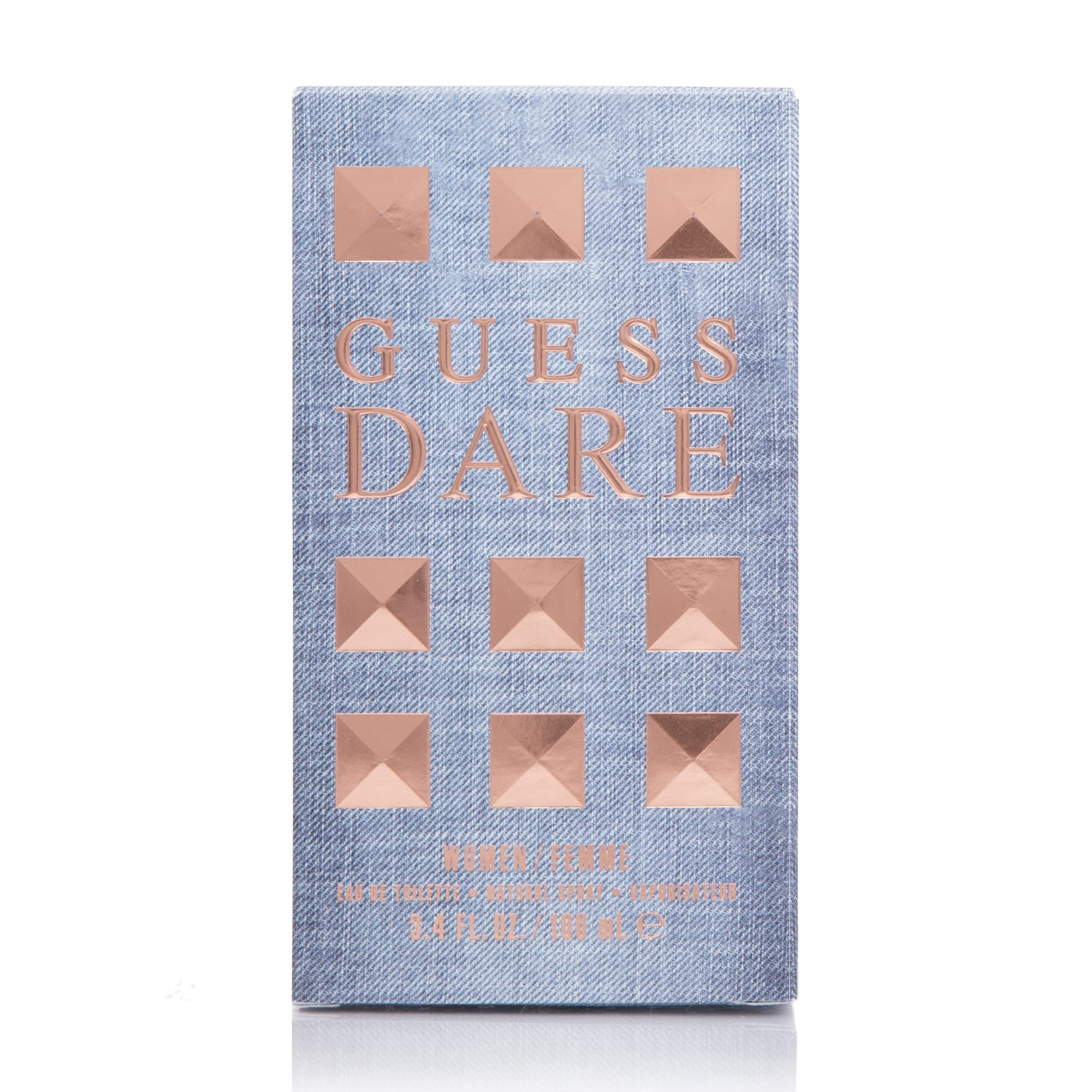 GUESS Dare on-shelf displays accessible luxury for everyday wear.