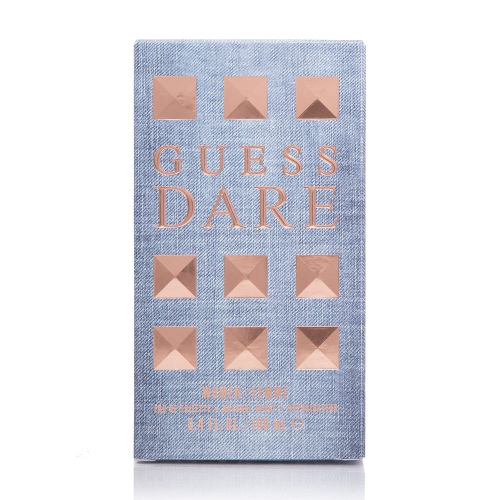GUESS Dare on-shelf displays accessible luxury for everyday wear.