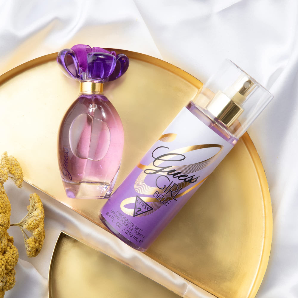 GUESS Girl Belle label closeup highlighting floral fruity notes