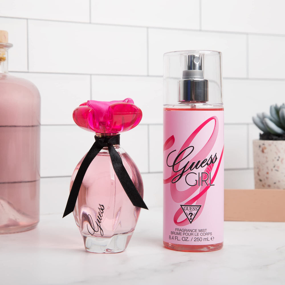 GUESS Girl Fragrance Mist spray action for quick, light daily scent.