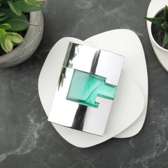 GUESS Man eau de toilette bottle focus showcases sleek cologne spray for everyday allure.
