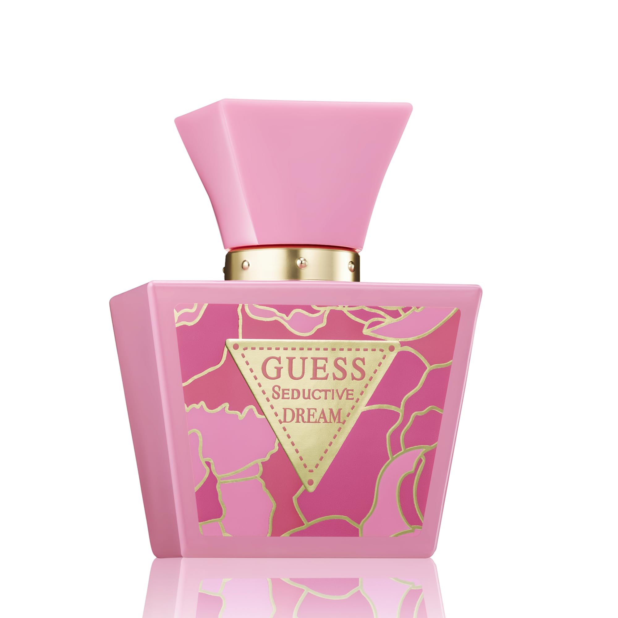 GUESS Seductive Dream cap closeup showing premium detailing and luxury appeal.