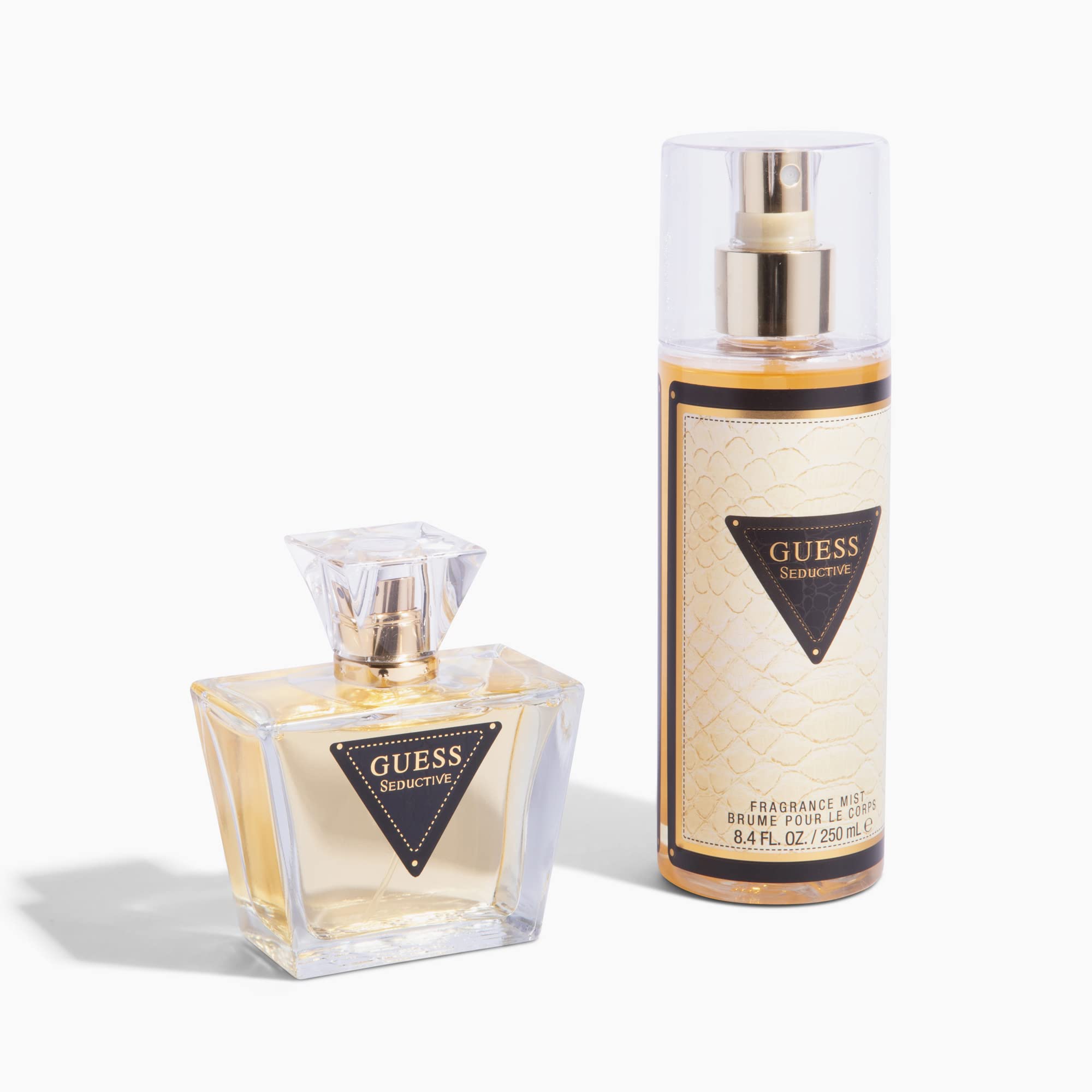Guess Seductive notes close-up capturing bergamot and vanilla harmony