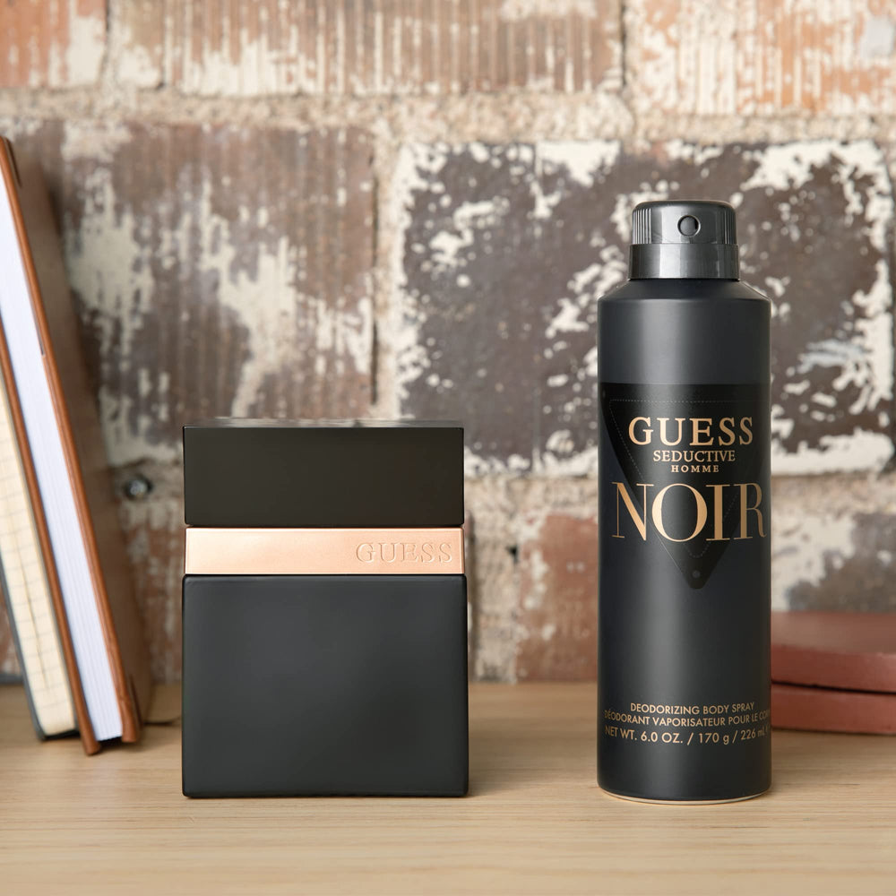 GUESS Seductive Homme Noir packaging-box conveys masculine elegance for gifting.