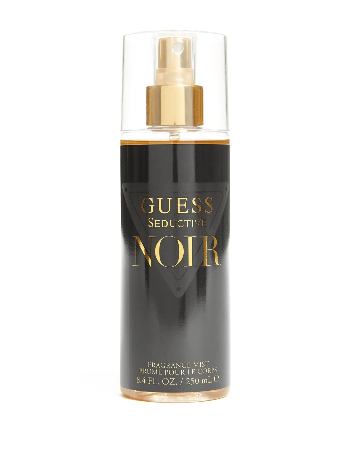 GUESS Seductive Noir fragrance bottle front view showing elegant bottle styling and accessibility of scent
