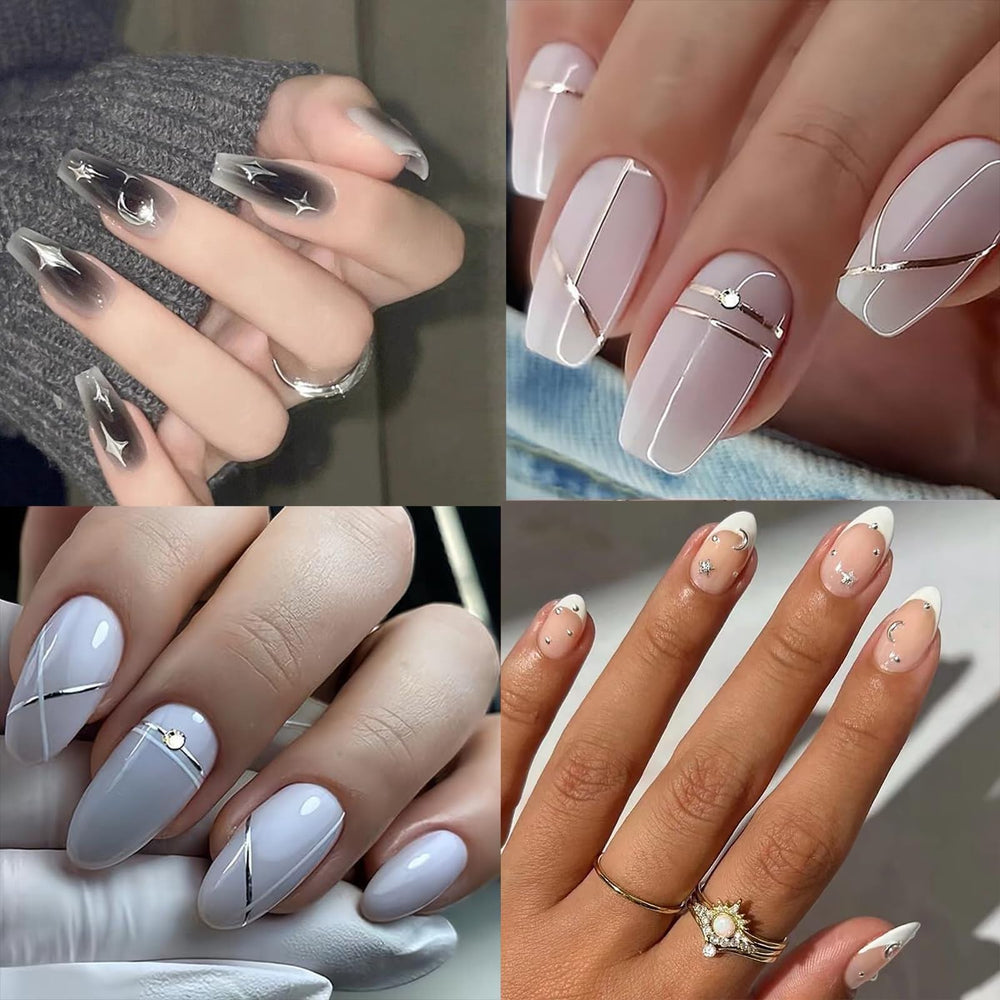 GUFUGU easy removal nail decals let you switch patterns anytime.