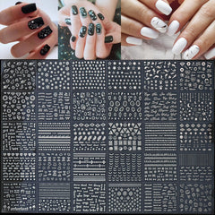 GUFUGU moon flower nail art decal for elegant festive designs.
