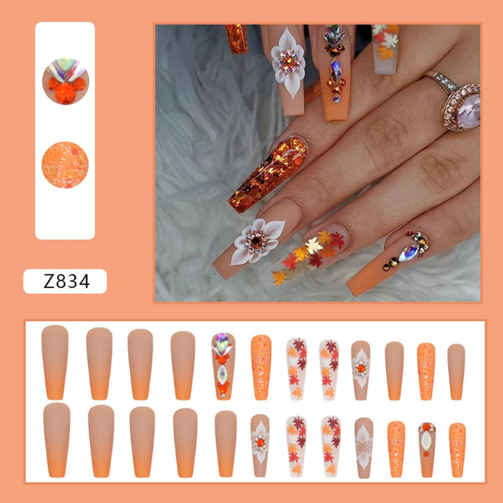 GUFUGU 24-piece full-cover nails set for fast holiday nails