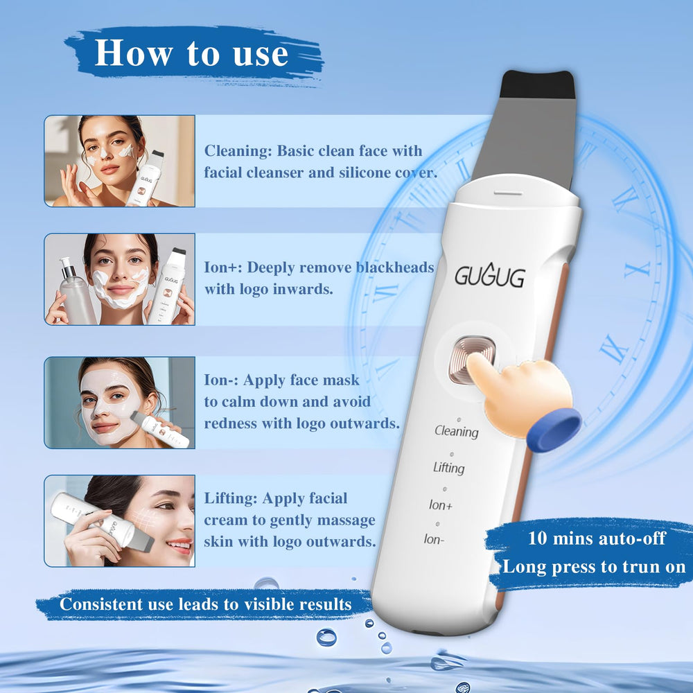 GUGUG Skin Scrubber compact and portable design for travel skincare.