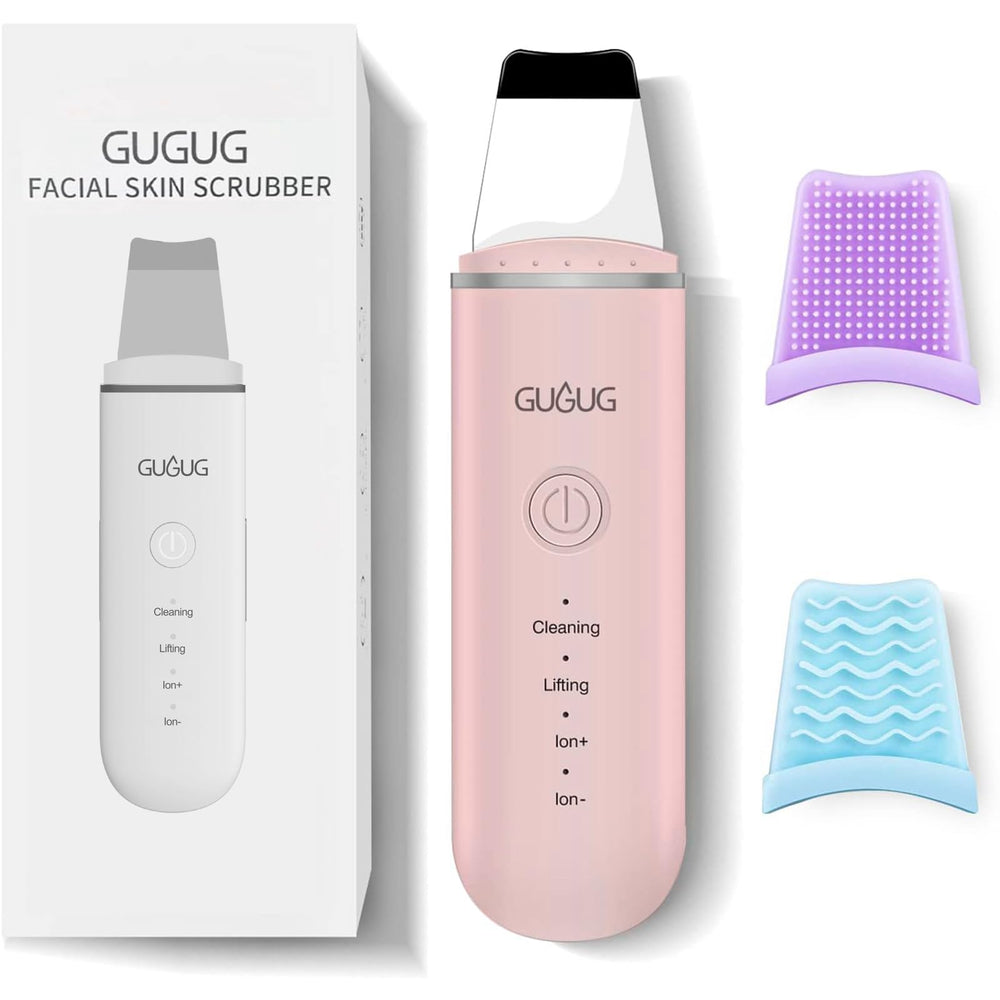 GUGUG Skin Scrubber face spatula pink for gentle at-home cleansing and pore care.