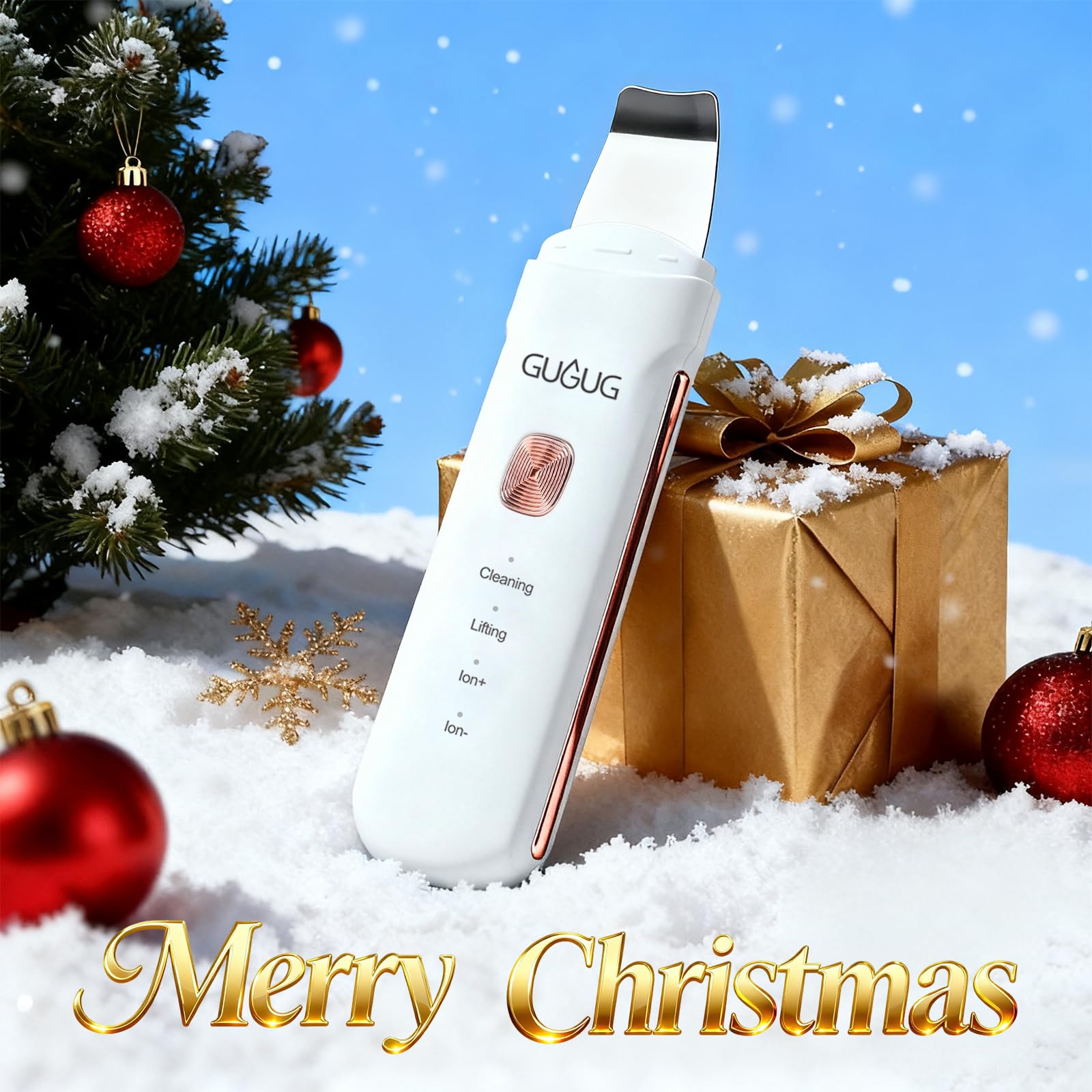 GUGUG Skin Scrubber mode dial highlighting versatility in cleansing.