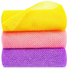 Gugull African Net Sponge long scrubber shows back reach for easy cleansing.
