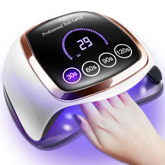 Gugusure 180W nail lamp front view for salon grade gel curing