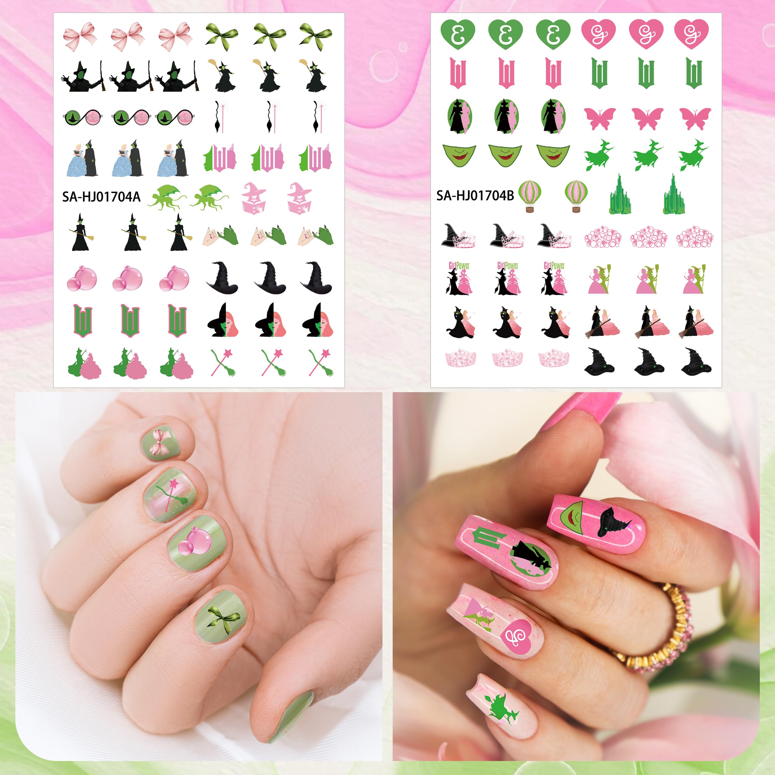 GUjianzhi nail sticker party-ready design for Halloween or costume events