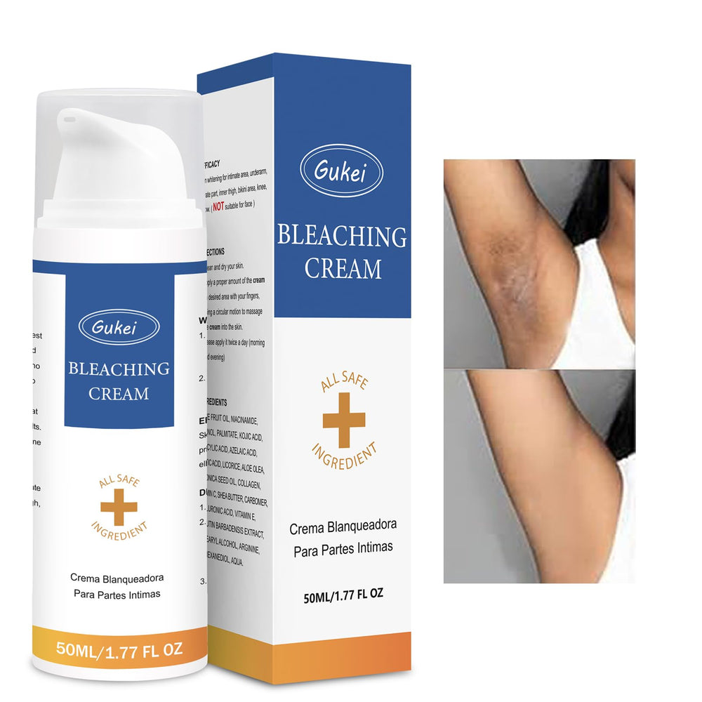Gukei cream texture close-up shows thin paste for comfortable application.