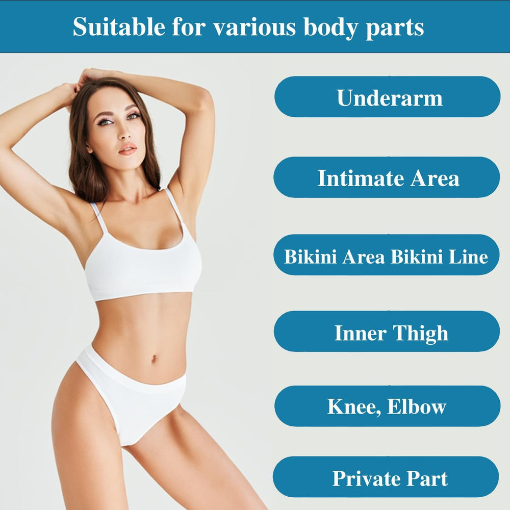Gukei inner thigh bikini line cream portrait conveys discreet, even-toned results.