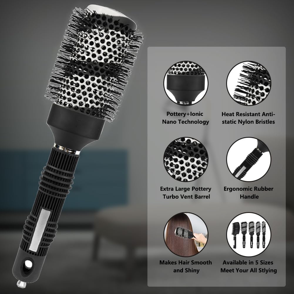 Gulrear 32mm round brush for balanced curl and smooth finish.