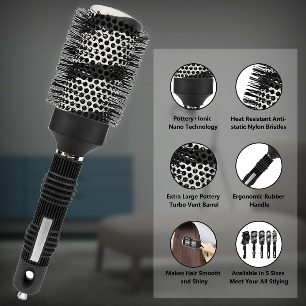 Gulrear 32mm round brush for balanced curl and smooth finish.
