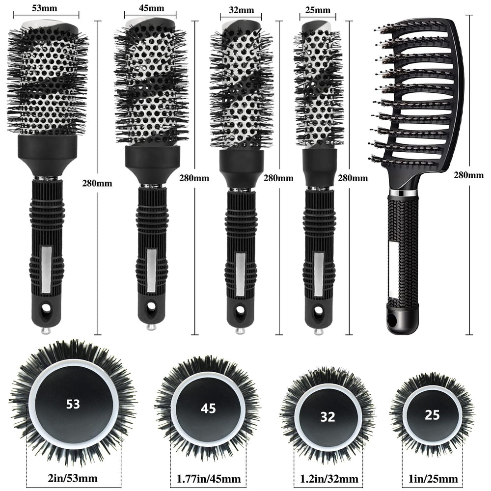 Gulrear 45mm round brush for soft, voluminous blowouts.