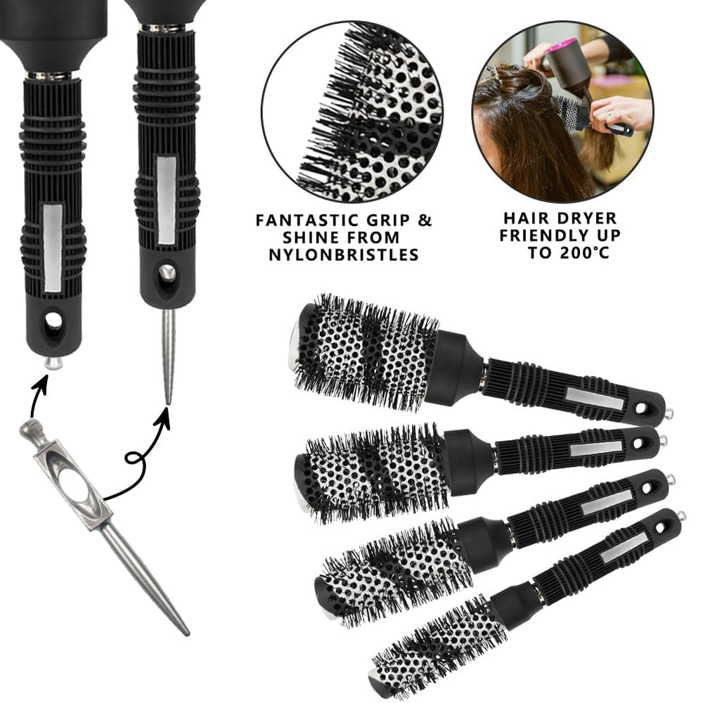 Gulrear 53mm round brush for big-volume shaping and smoothing.