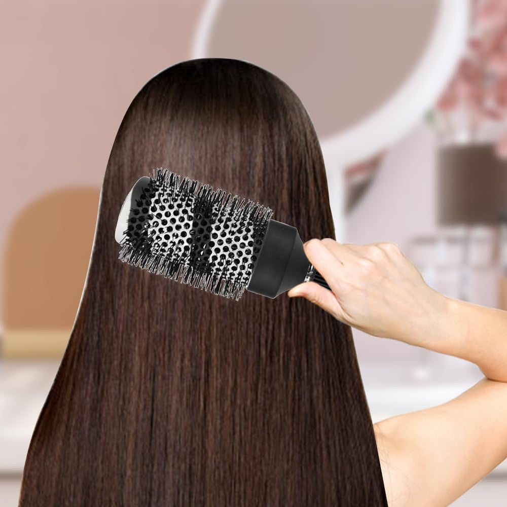 Gulrear heat-resistant nylon round brush withstands high heat for efficient drying.