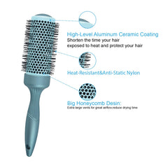 Gulrear round brush 43mm large for voluminous blowouts and bouncy curls.