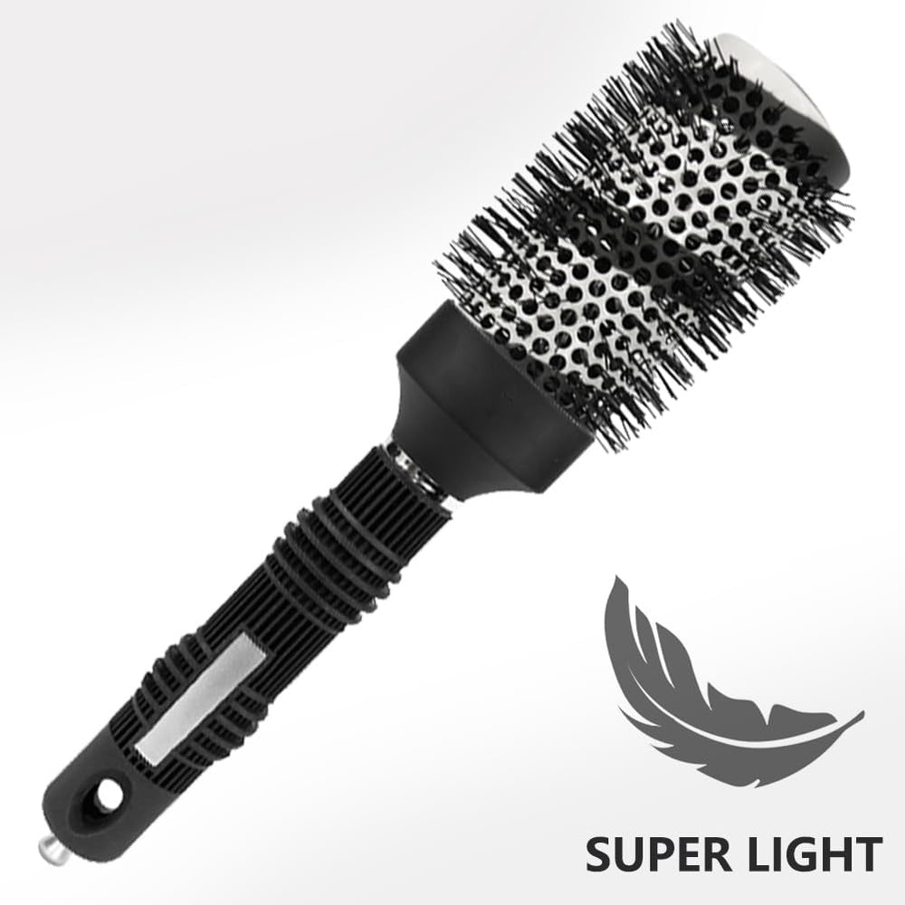 Gulrear tourmaline-ion technology round brush distributes heat evenly.