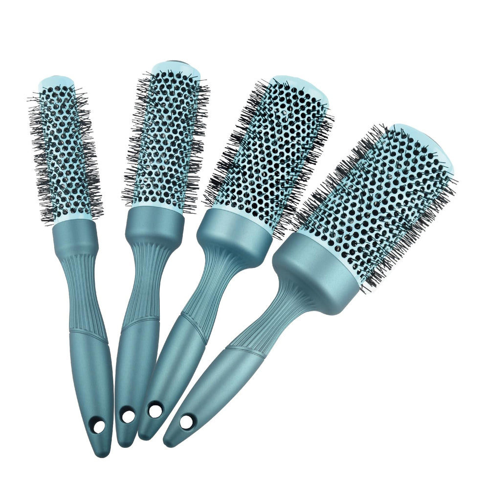 Gulrear vented round brush enhances airflow for faster drying.