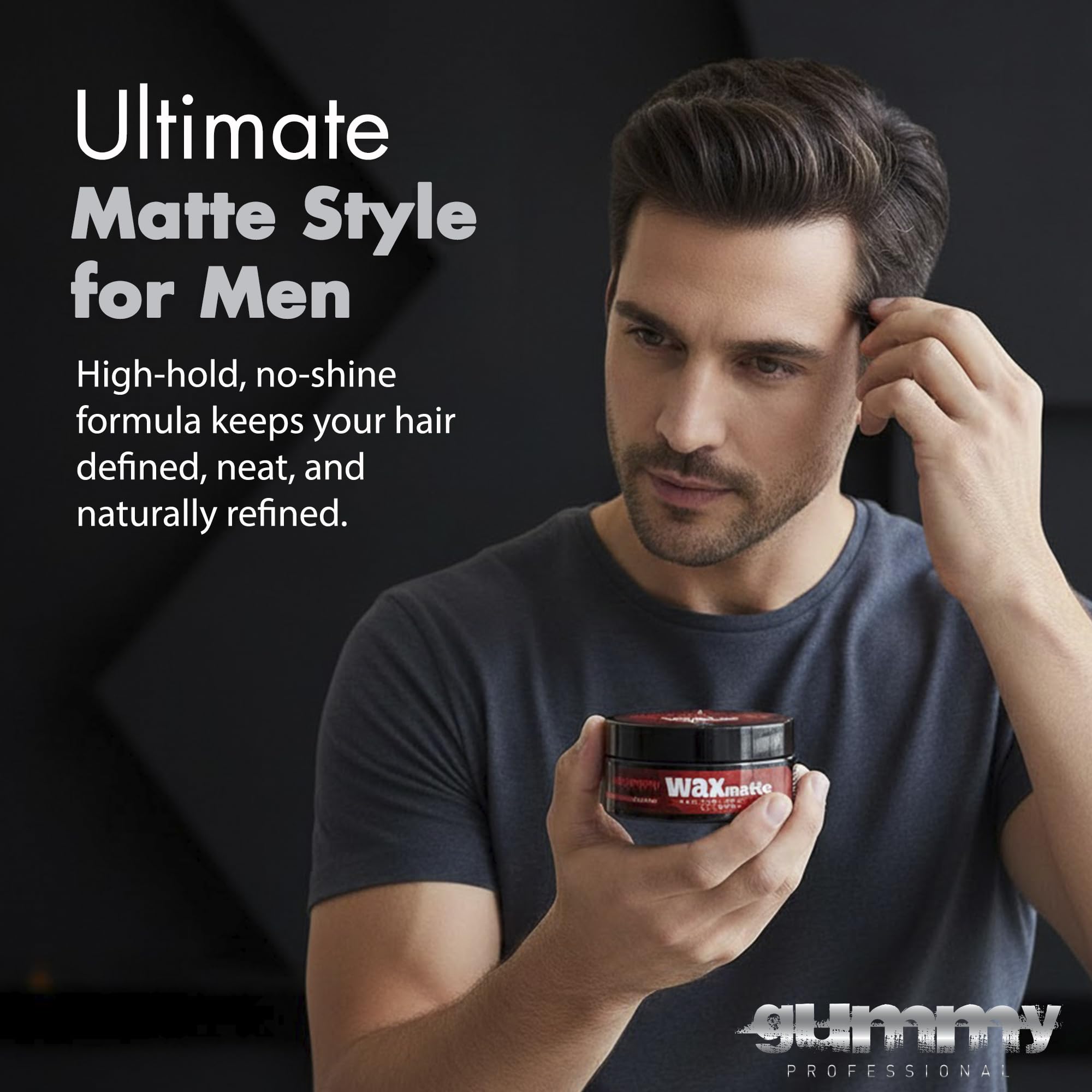 Gummy 150 ml bottle shown indicates long-lasting daily-use grooming essential.