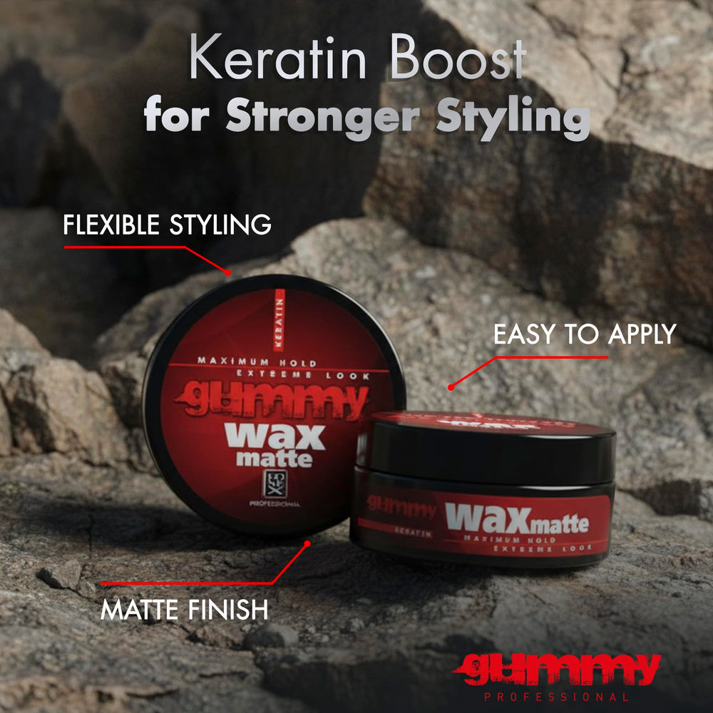 Gummy barber-grade results at home image conveys professional-quality grooming routine.