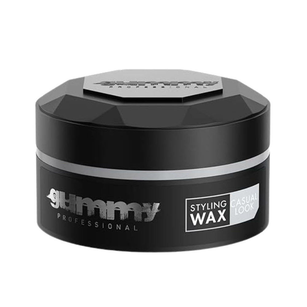Gummy Hair Styling Wax jar delivers natural hold with a matte, restyleable texture.