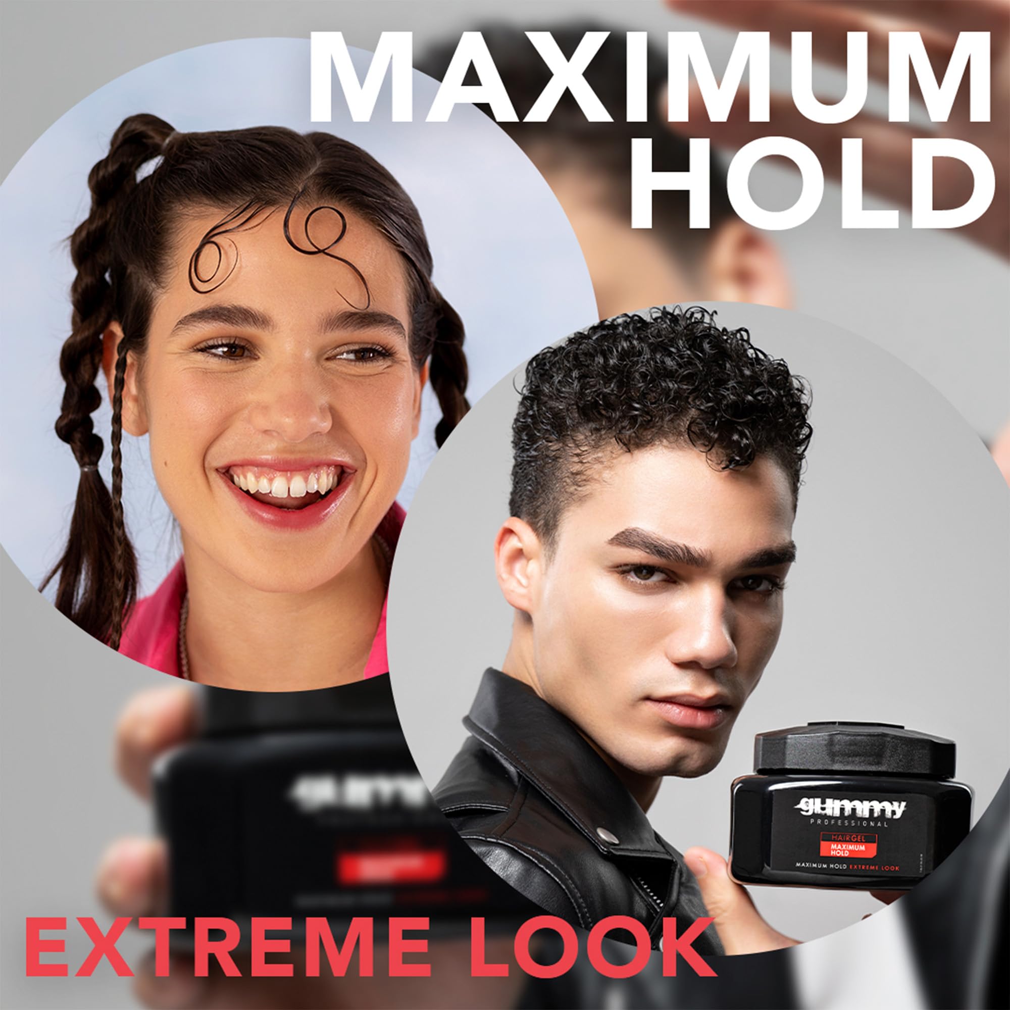 Gummy Professional hair gel 1000ml shows long-lasting value for frequent styling