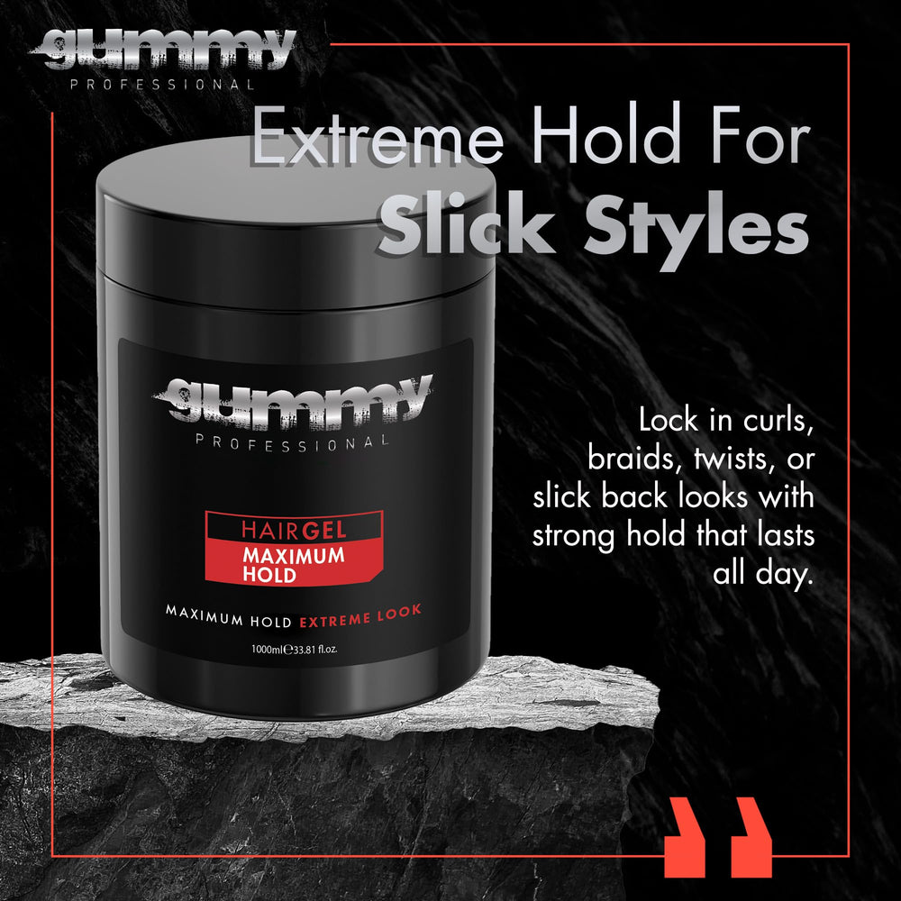 Gummy Professional hair gel curls-definition highlights defined curls with flexible control