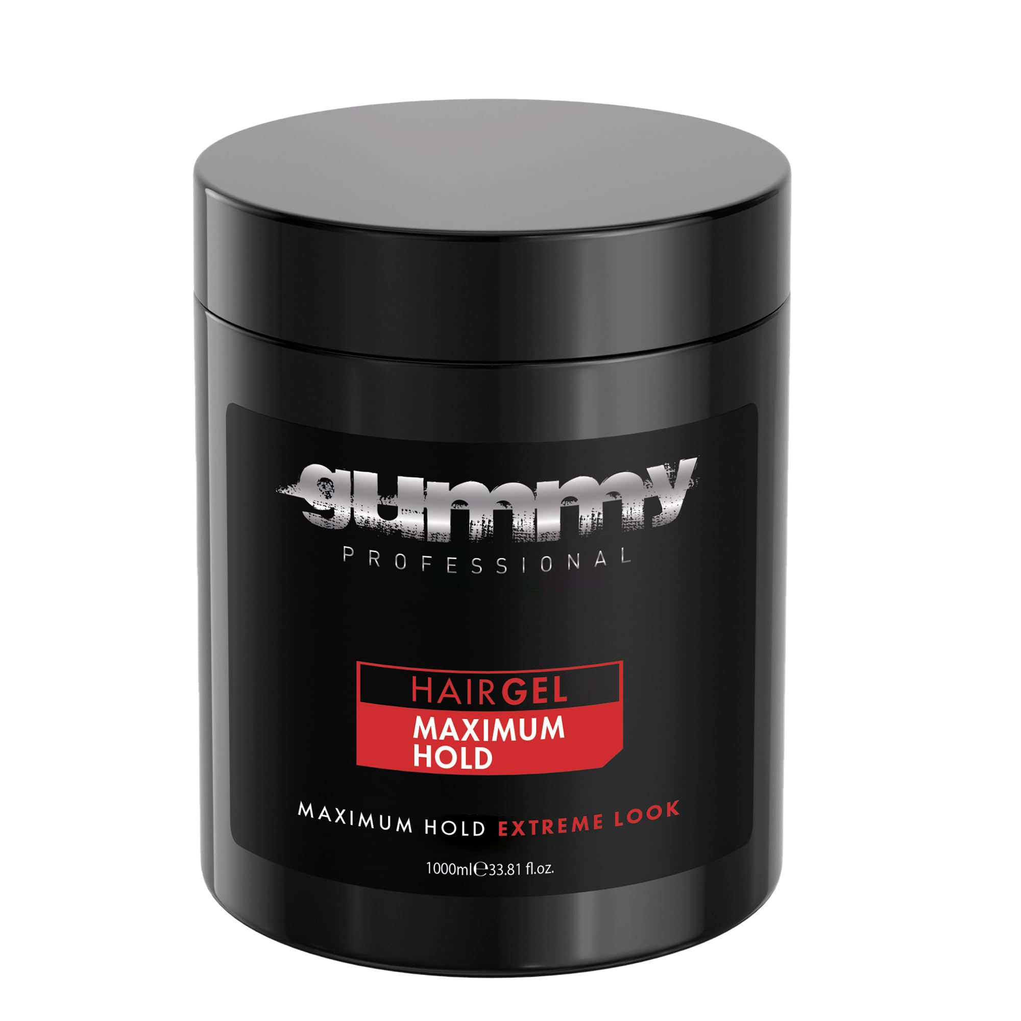 Gummy Professional hair gel slick back look with strong hold for all day control