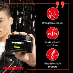 Gummy Professional Hair Gel wet-look shine enhancing finish for a glossy hairstyle.