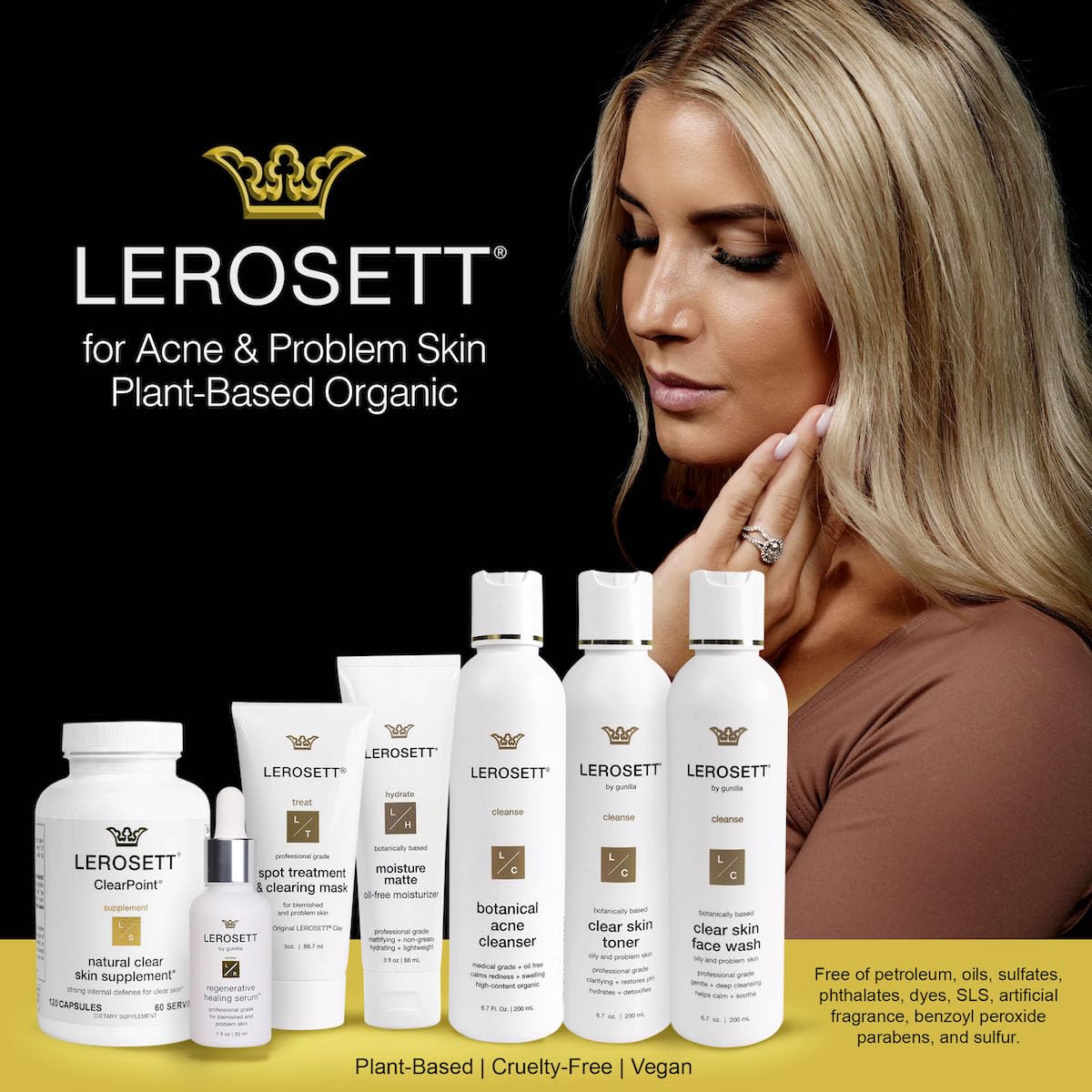 Gunilla Of Sweden LEROSETT oil absorption scene delivering a matte finish
