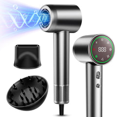 Guowo hair dryer with brushless motor delivers ultra-fast drying for smooth results.