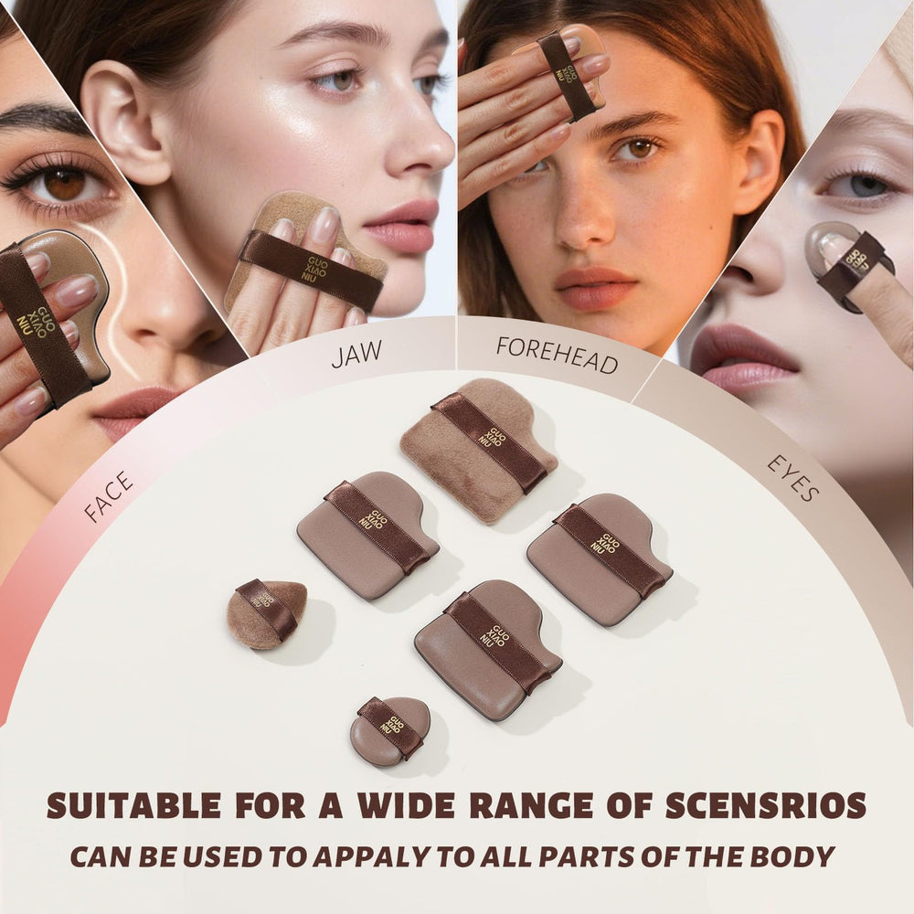 Guoxiaoniu fingertip mini puff for precise concealing and spot setting