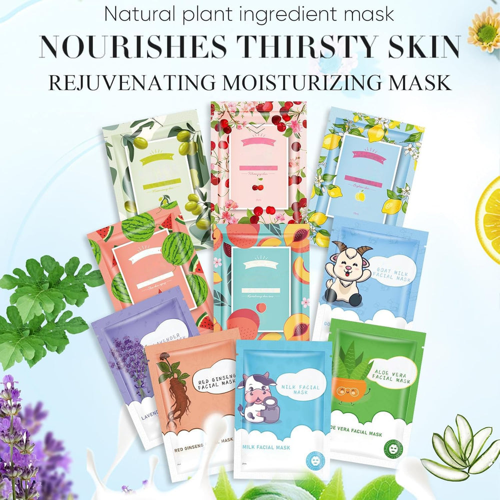 GUOYAOLIFU face mask bulk 10 sheets for routine hydration