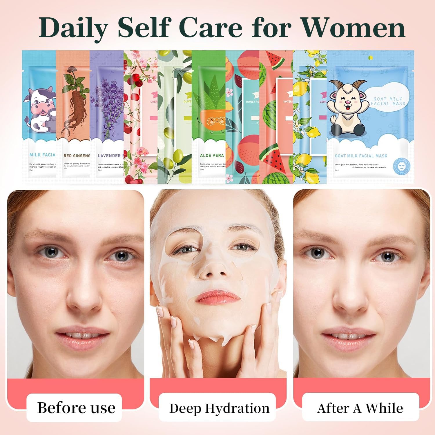 GUOYAOLIFU olive watermelon mask refines texture with gentle moisture