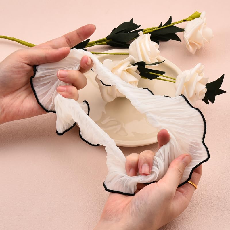 Guqqeuc hair scrunchies closeup satin reveals soft fabric and lining.