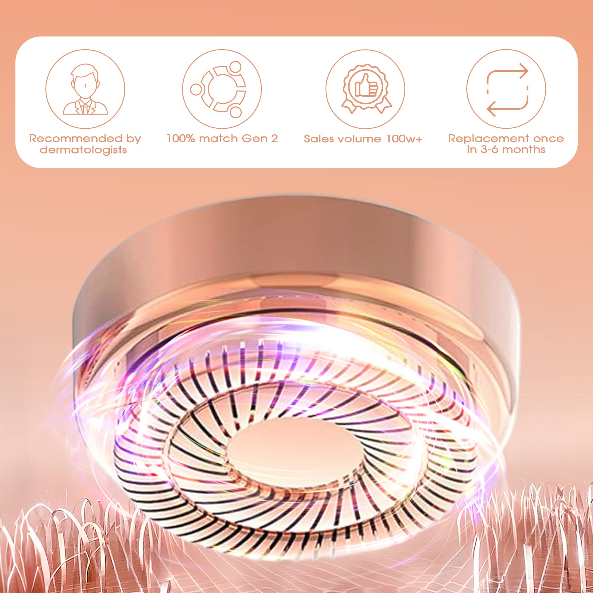 Gurelax 360-degree no-dead-angle head design for even grooming.