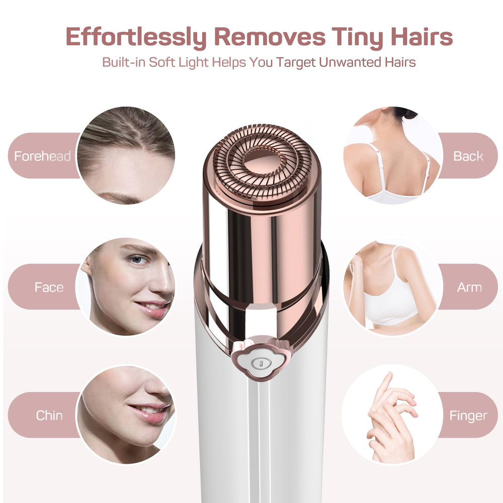 Gurelax Face Shaver USB rechargeables for easy on-the-go use.