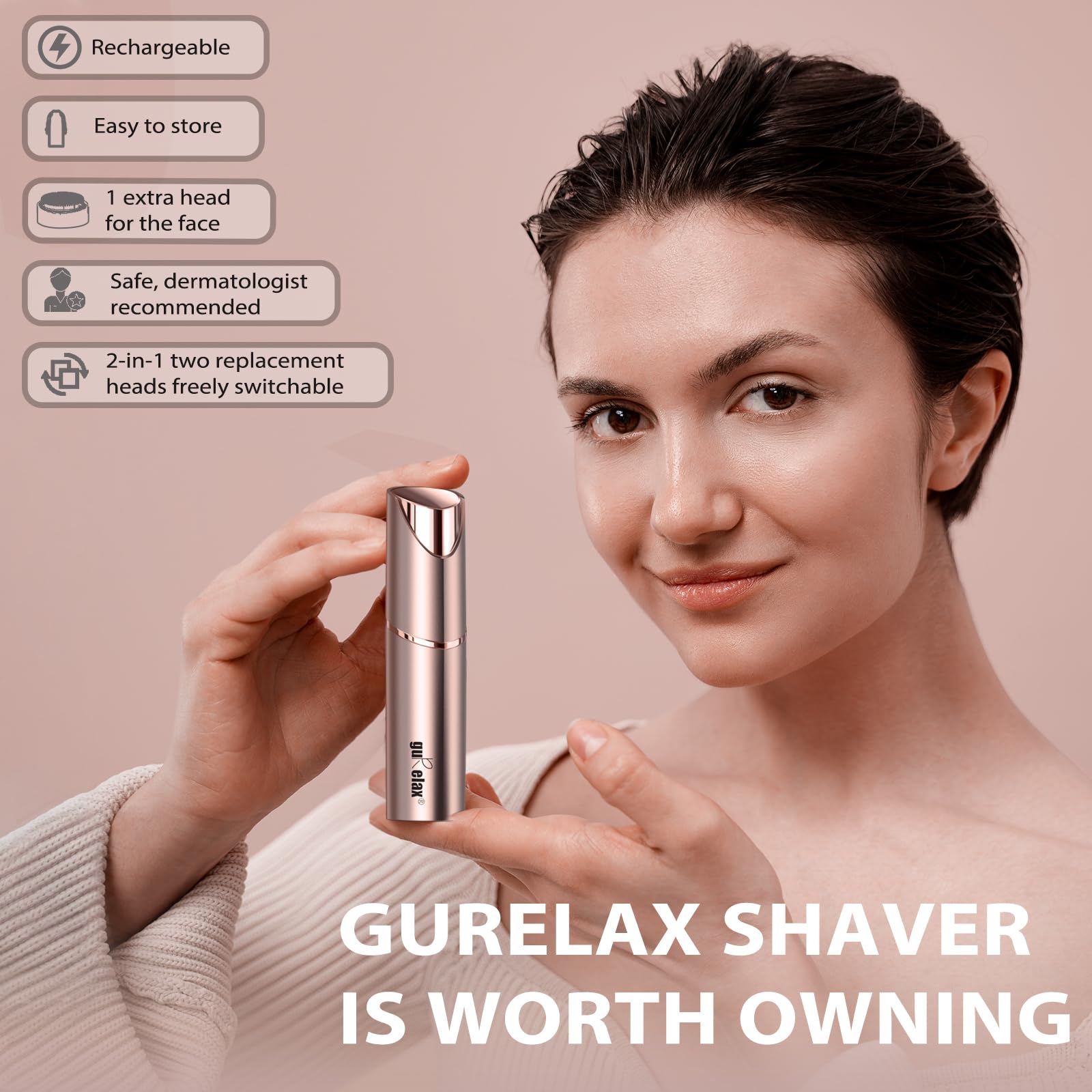 Gurelax Gen3 Pro LED light aids precise hair removal in low light