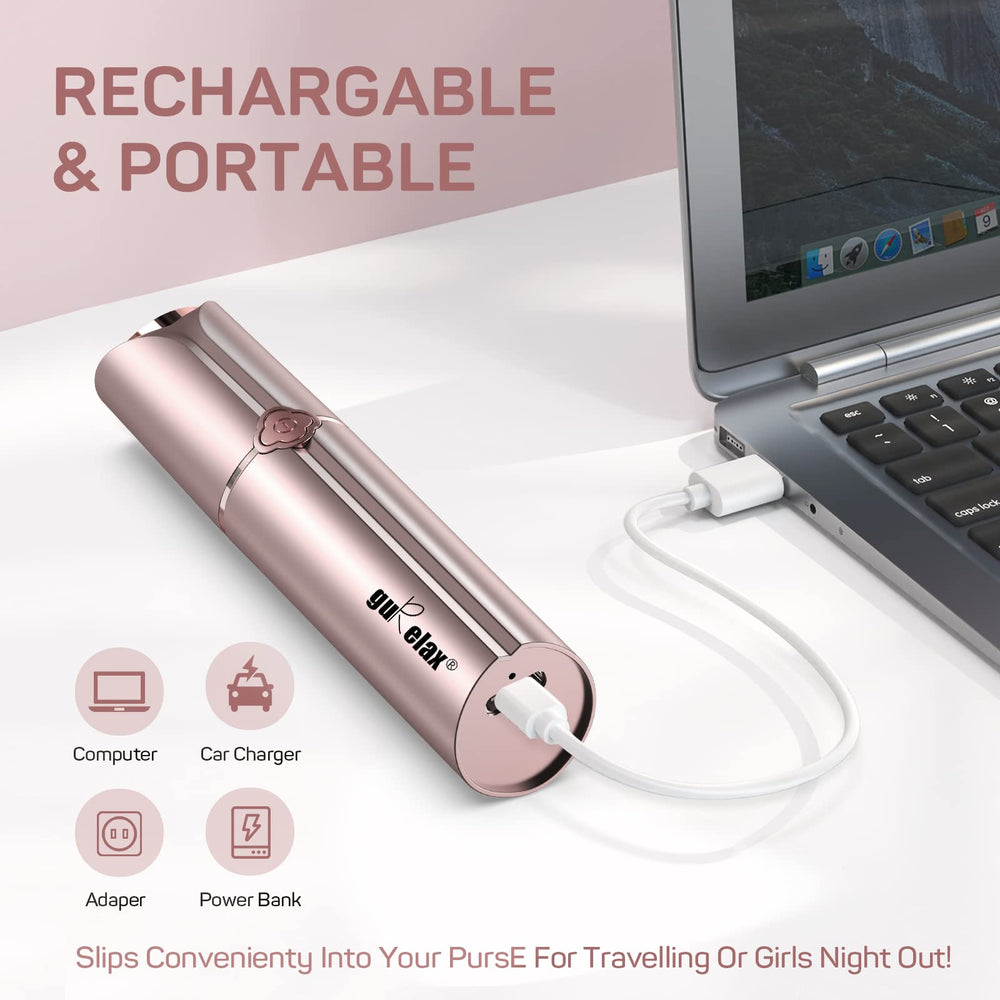 Gurelax hair removal device USB rechargeable design eliminates frequent battery changes